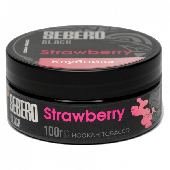 Табак Sebero Black - Strawberry (Клубника, 100 грамм)