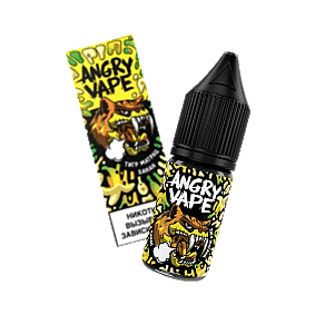 Жидкость Angry Vape Salt - Тигр Матрац (Банан, 10 мл, 2 мг)