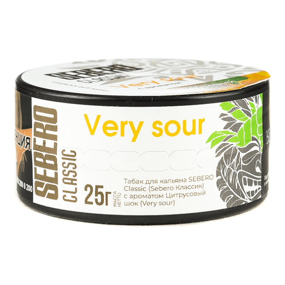Табак Sebero - Very Sour (Цитрусовый Шок, 25 грамм)