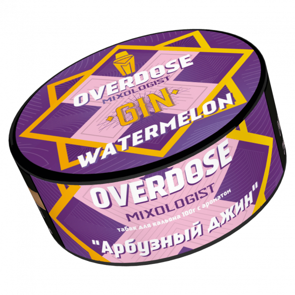 Табак Overdose - Gin Watermelon (Арбузный Джин, 100 грамм)