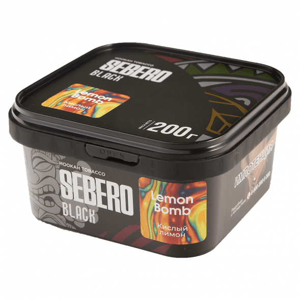 Табак Sebero Black - Lemon Bomb (Кислый Лимон, 200 грамм)