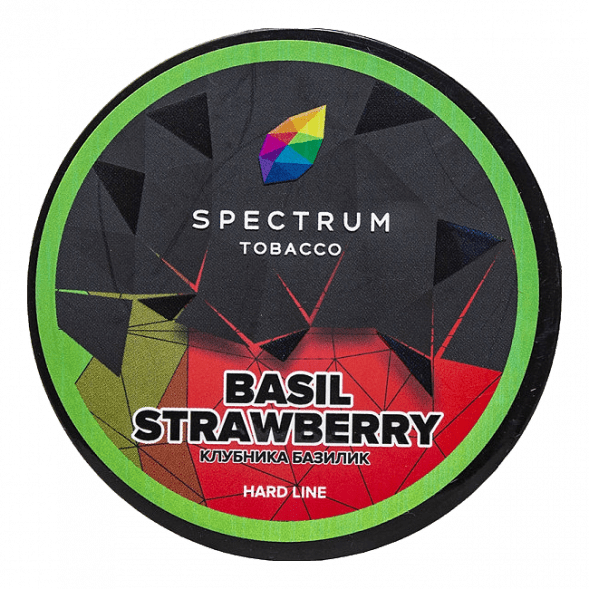 Табак Spectrum Hard - Basil Strawberry (Клубника Базилик, 100 грамм)