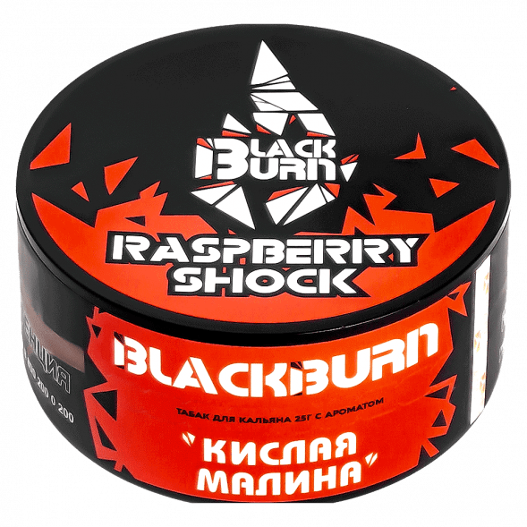 Табак BlackBurn - Raspberry Shock (Кислая Малина, 25 грамм)