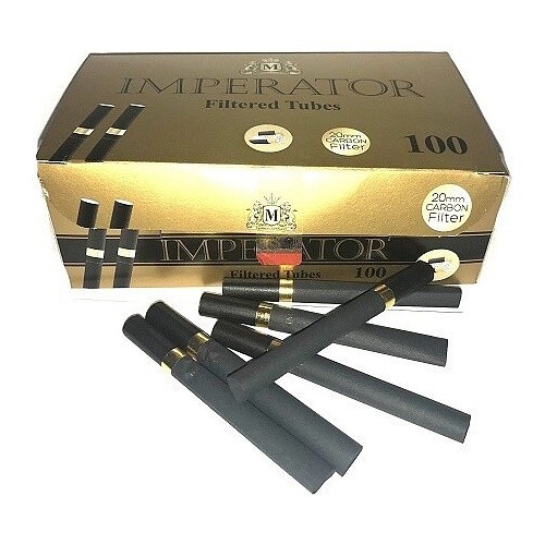 Гильзы сигаретные Imperator - Black Carbon Gold (84х20 мм, 100 шт.)