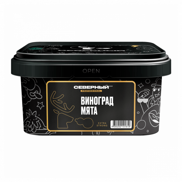 Табак Северный Professional - Виноград Мята (200 грамм)