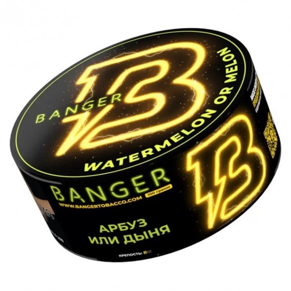 Табак Banger - Watermelon or Melon (Арбуз или Дыня, 100 грамм)