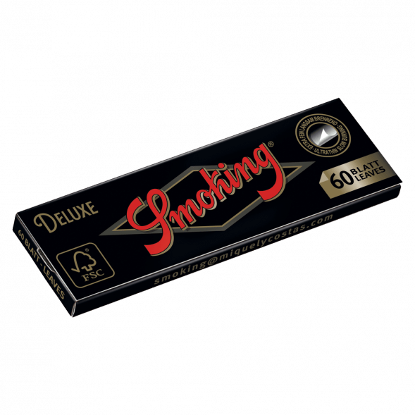 Бумага для самокруток Smoking - Regular Deluxe (70х37 мм, 60 штук)