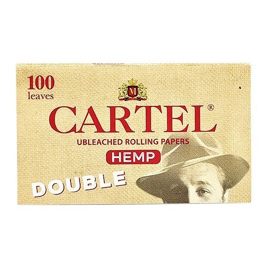 Бумага для самокруток Cartel - Double Organic Hemp Unbleached (100 штук)