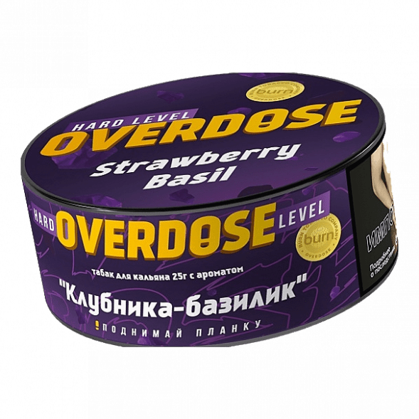 Табак Overdose - Strawberry Basil (Клубника-Базилик, 25 грамм)