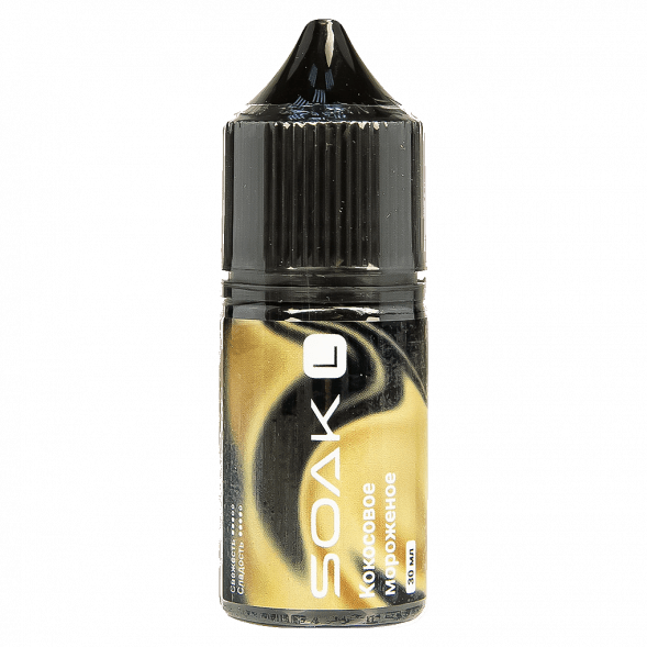 Жидкость SOAK L30 - Ice Cream Coconut (Кокосовое Мороженое, 30 мл, 2 мг)