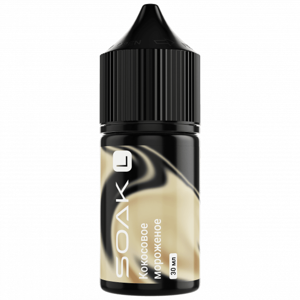 Жидкость SOAK L30 - Ice Cream Coconut (Кокосовое Мороженое, 30 мл, 2 мг)