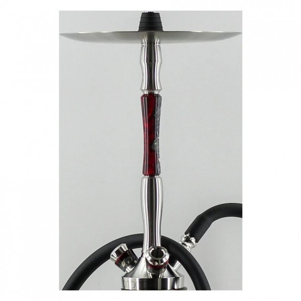 Кальян UNION - Fibonacci Гибрид (Чёрно-Красный, Без Колбы)