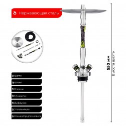 Кальян UNION - Fibonacci Оксид (Зелёный, Без Колбы)