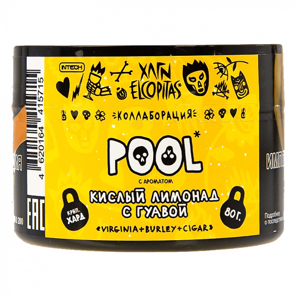 Табак Хулиган Hard - POOL (Кислый Лимонад с Гуавой, 80 грамм)