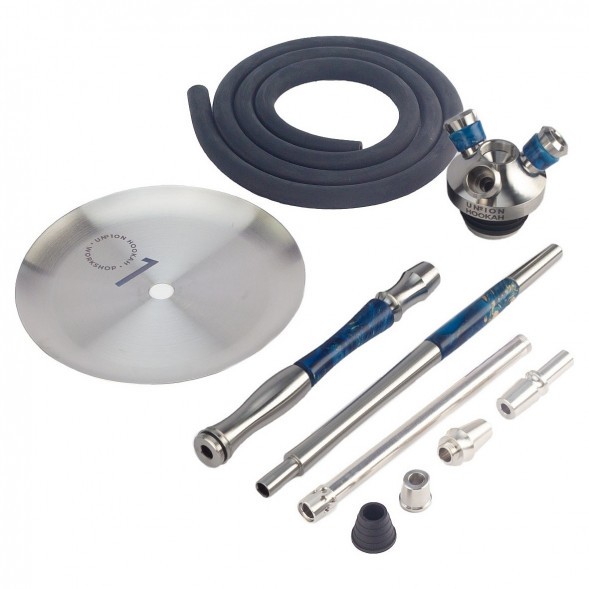 Кальян UNION - Fibonacci Гибрид (Синий, Без Колбы)