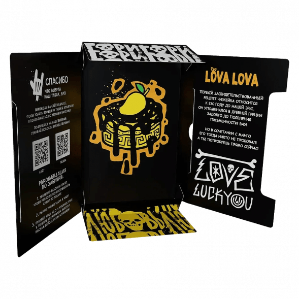 Табак Хулиган - LOVA LOVA (Манговый Чизкейк, 25 грамм)