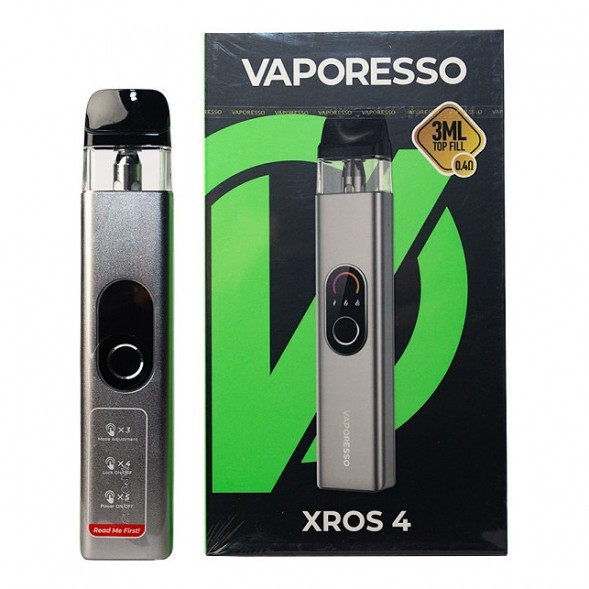 Электронная сигарета Vaporesso XROS 4 - Silver (Серебряная)