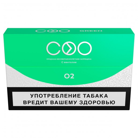 Стики COO - GREEN (Ментол, 10 пачек)