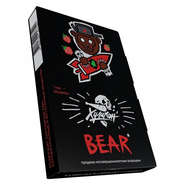 Табак Хулиган - BEAR (Клубника с Ёлкой, 25 грамм)