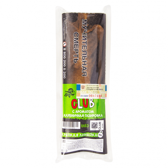 Табак Хулиган Hard - CLUB (Клубничная Газировка, 200 грамм)