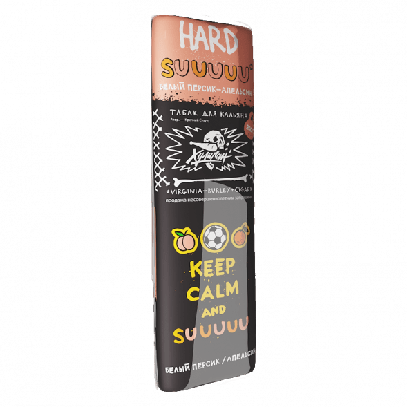 Табак Хулиган Hard - Suuuuu (Белый Персик и Апельсин, 200 грамм)